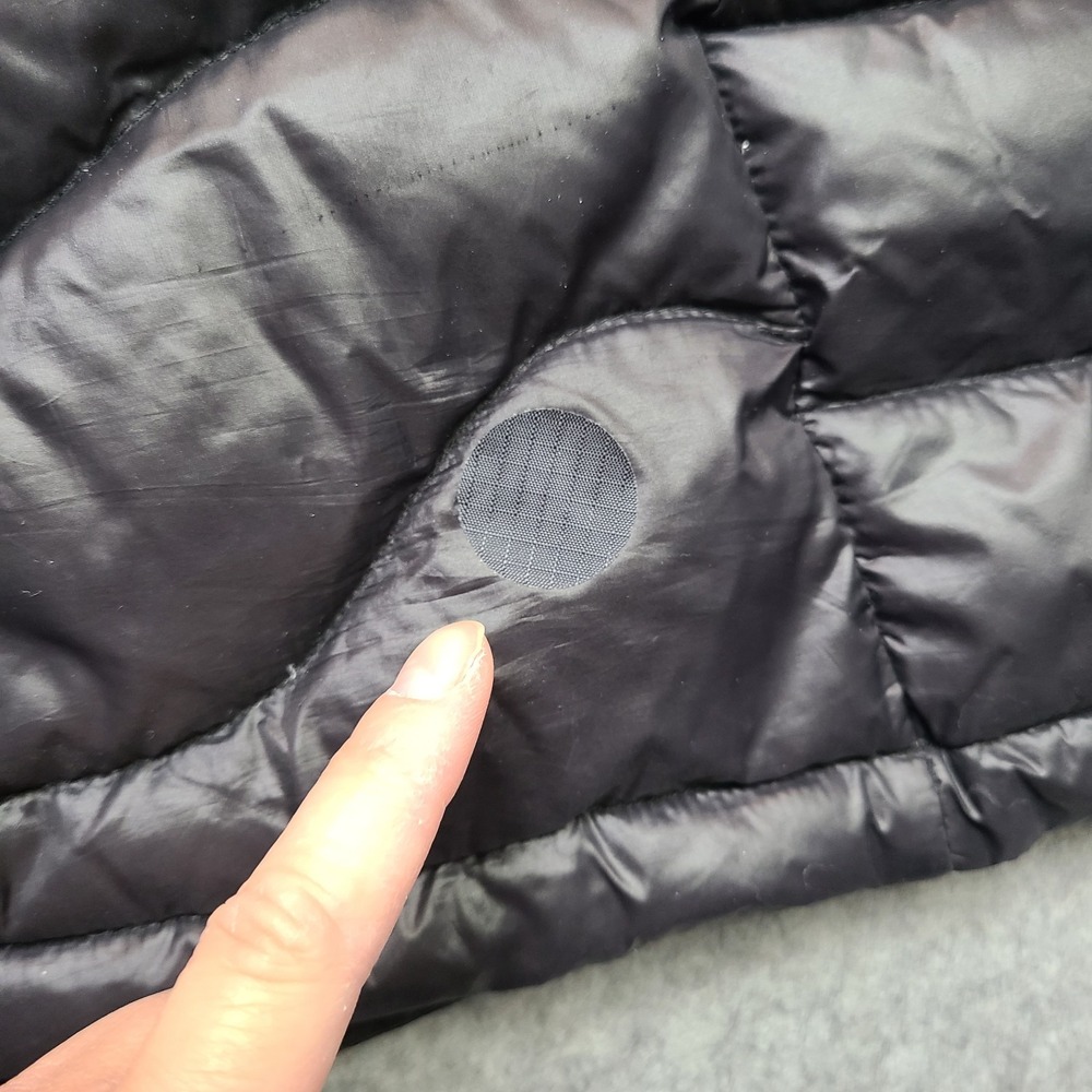 Andrew Marc Down Packable Maxi Jacket Women XL‎ Black 650 Fill Removeable Hood - Picture 2 of 13